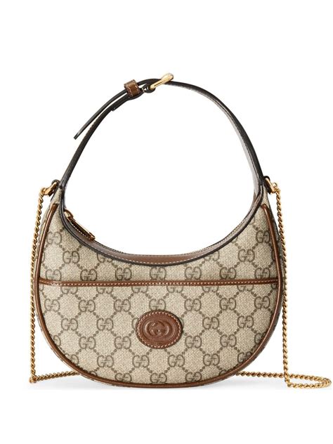 gucci gg half moon bag|Gucci guccissima hobo bag.